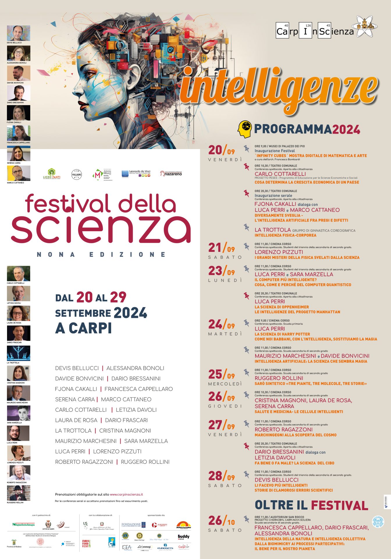 locandina programma festival della scienza 2024